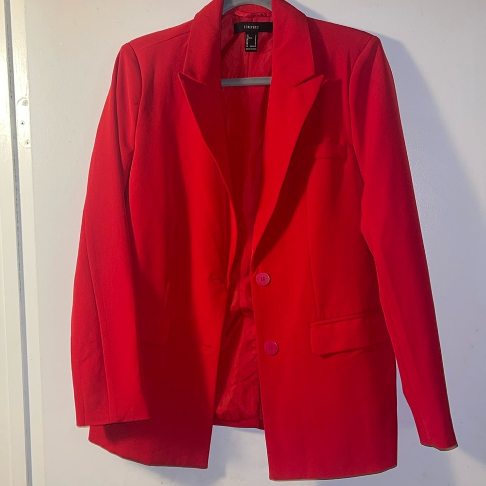 Forever 21 red blazer Small
